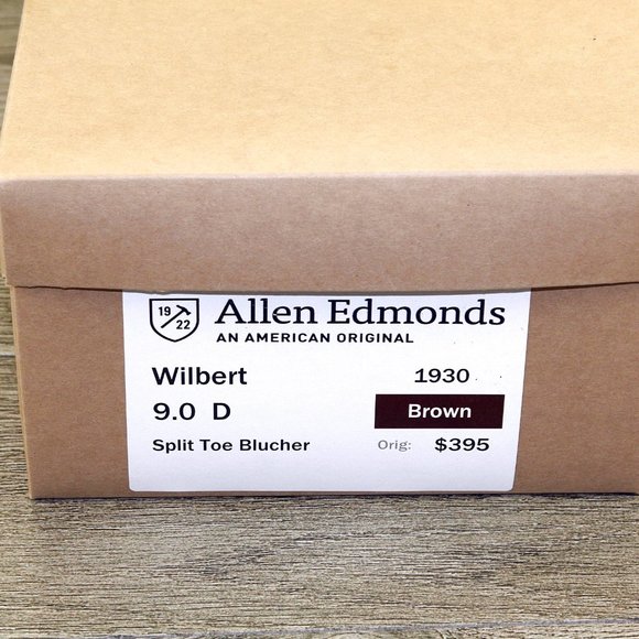 Allen Edmonds WILBERT 9 D Brown * new Bags (add $15 new Shoe Trees) main image 13